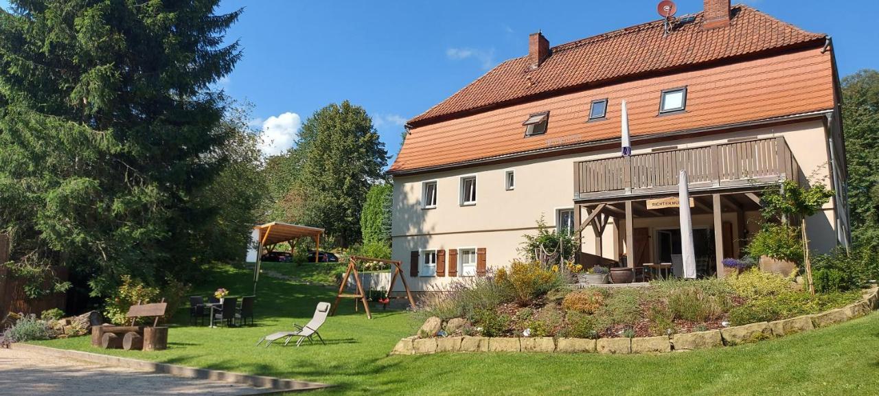 Ferienwohnung Richtermuehle Saupsdorf Bagian luar foto